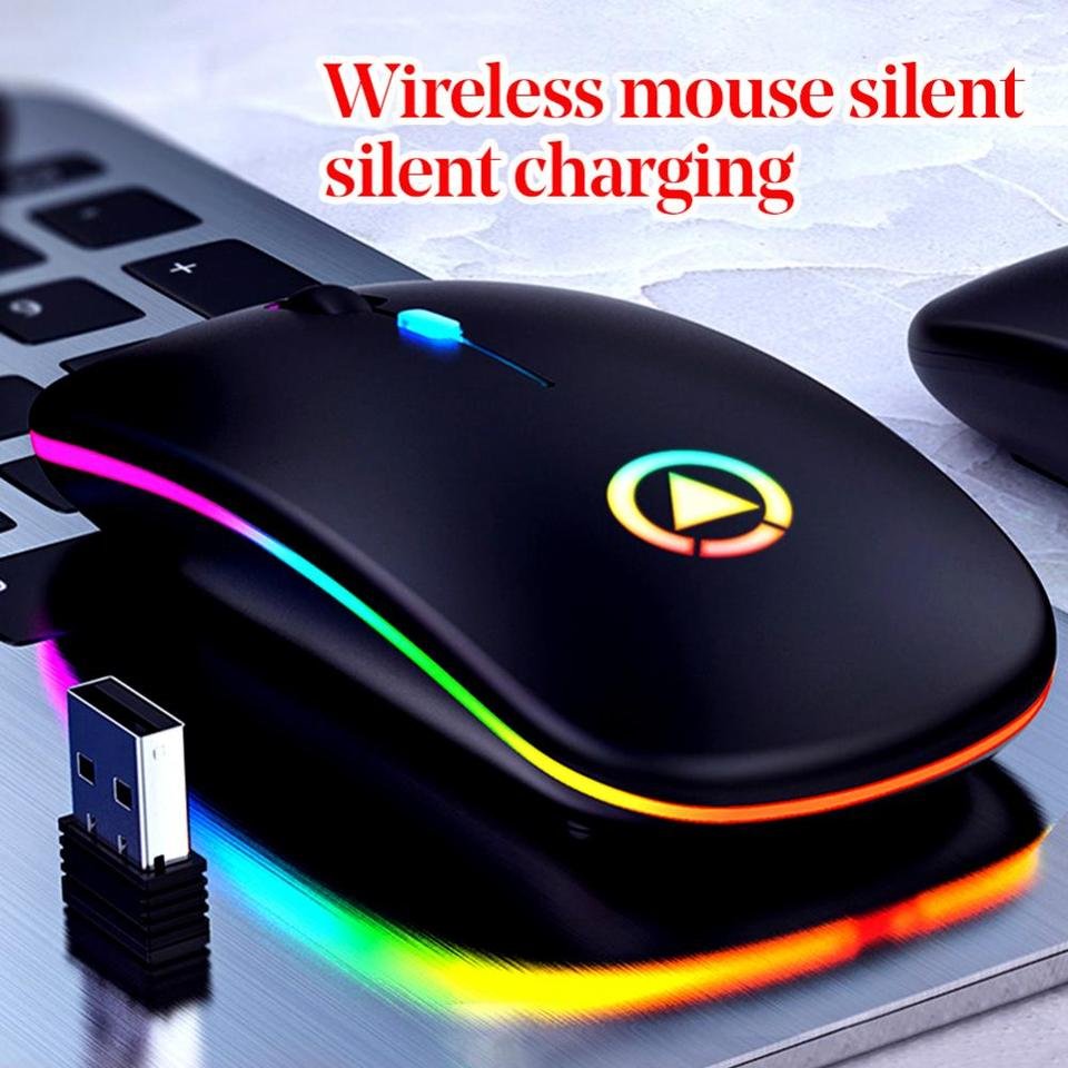 Mouse Gamer recarregáveis sem fio, silenciosos com LED - Image 6