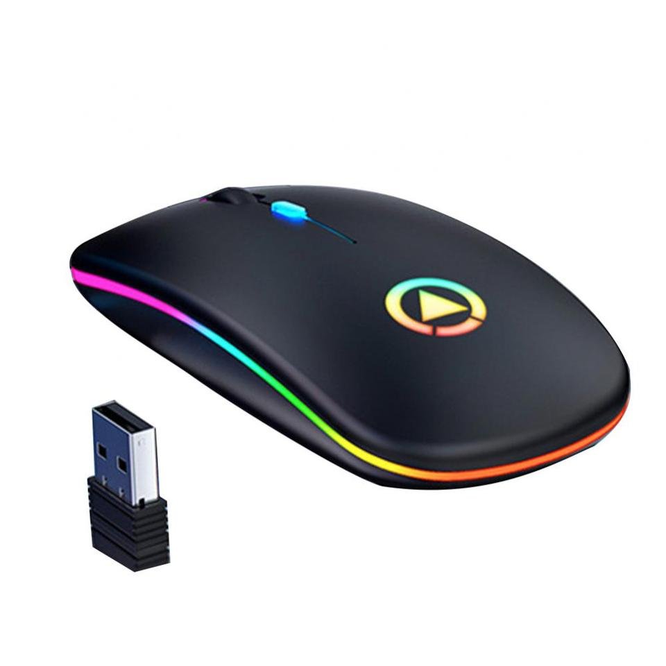 Mouse Gamer recarregáveis sem fio, silenciosos com LED - Image 5