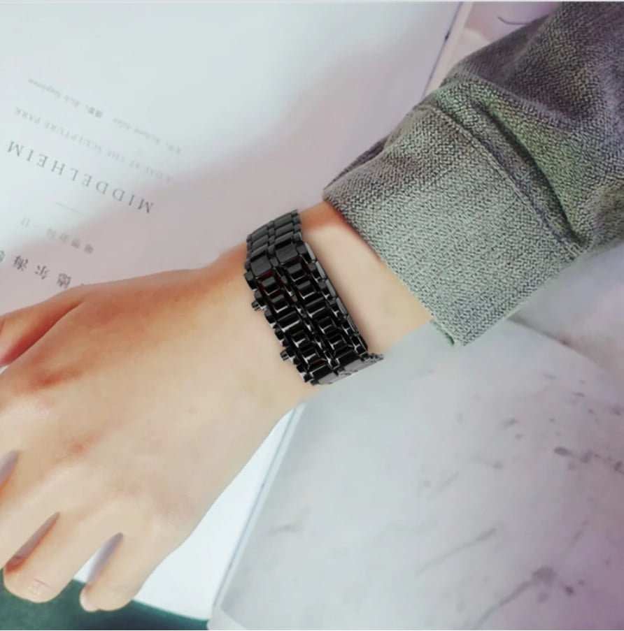 Relógio com design criativo exclusivo LED à prova d'água moderno - Image 4