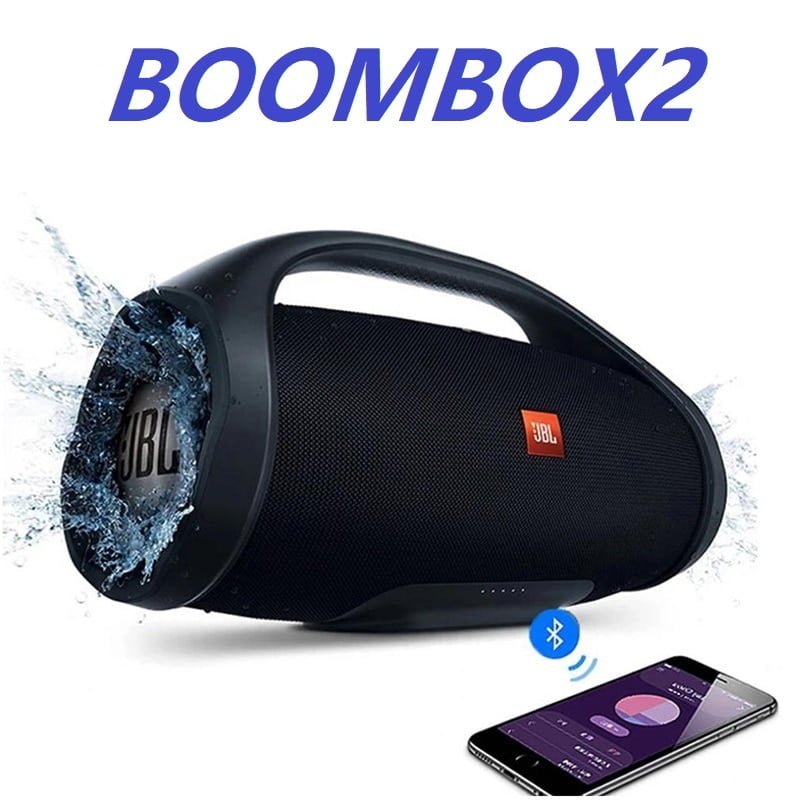 JBL Boombox 2 - Alto-falante Bluetooth portátil Som potente e graves enormes boombox IPX7 Alto-falante doméstico e externo à prova d'água