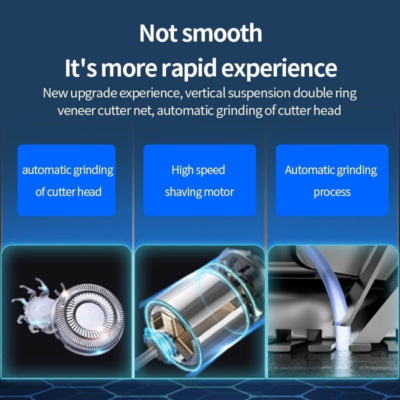 Barbeador Elétrico 7D Recarregável - Image 10