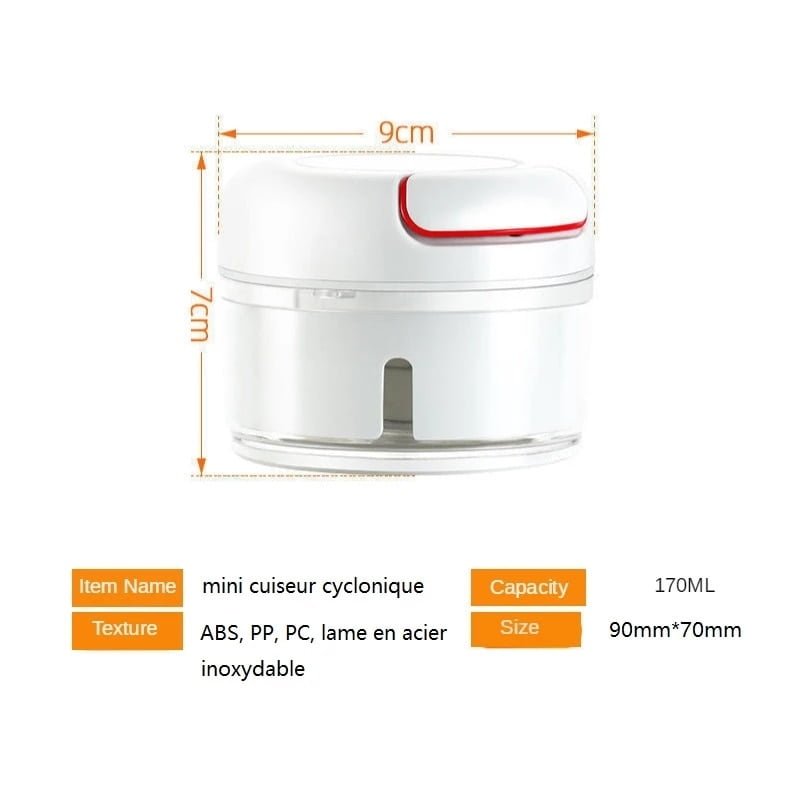Picador multifuncional Prensa de alho Manual Cortador de legumes para alimentos Moedores de carne - Image 7