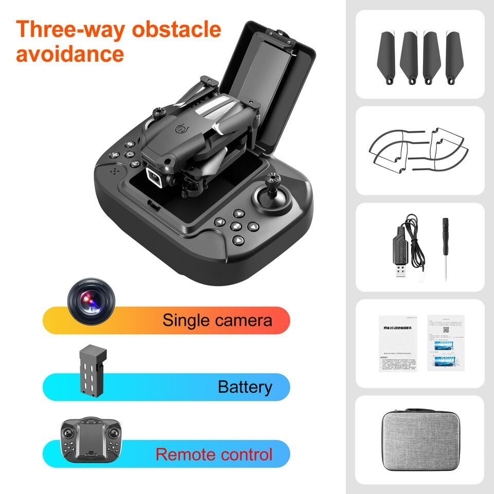 Drone Avião Dobrável de Quatro Eixos fotografia em Hd Função Eixos Evitar Obstáculo - Image 5