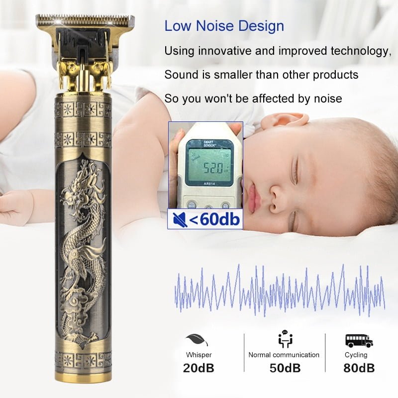 Máquina aparadora de cabelo t9 Vintage Sem fio - Image 8