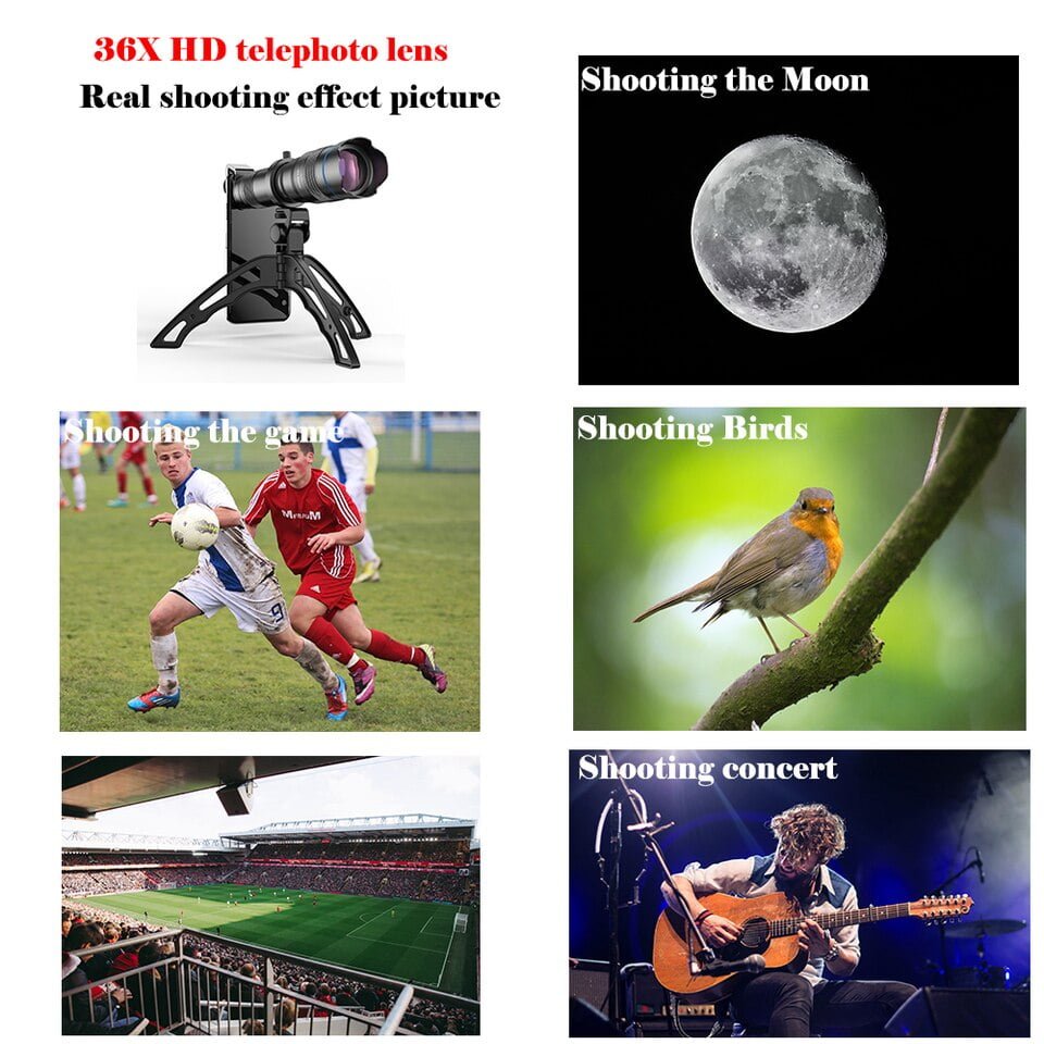 APEXEL HD 36X® Telescópio para todos os Smartphone Zomm 36X - Image 5