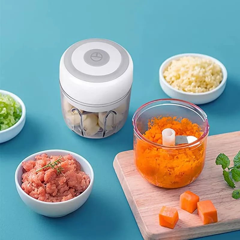 Mini Picador multifuncional Automático Legumes verduras Carner, Carregamento USB - Image 7
