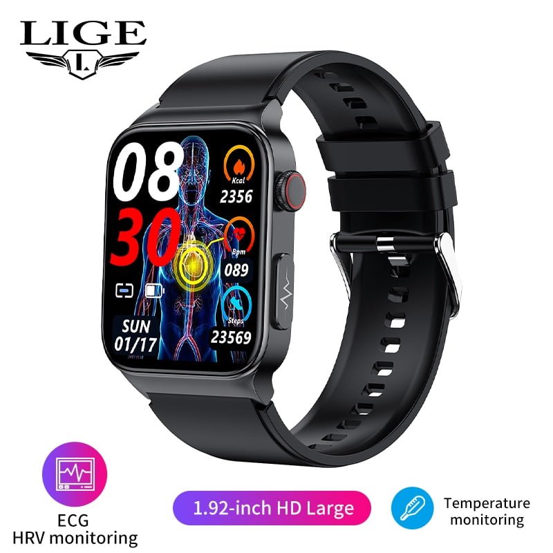 Smartwatch Multitarefas com monitor de glicose no sangue medição de pressão arterial à prova d'água - Image 7