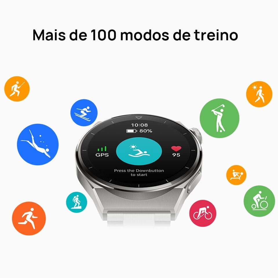 Huawei® SmartWatch GT 3 Pro, monitoramento de saúde o dia todo, bateria de longa duração, exercícios ao ar livre - Image 4