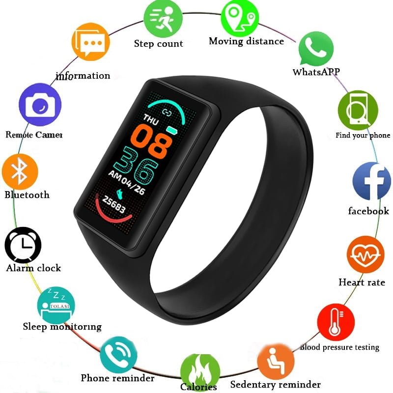 Smartwatch Magnético Bluetooth Multifuncional marca Frequência Cardíaca Monitoramento da Pressão Arterial