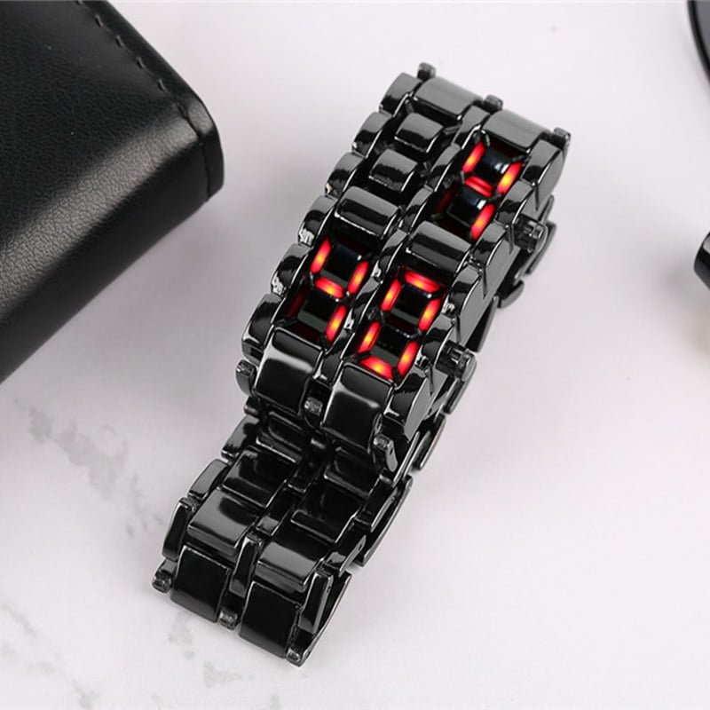 Relógio com design criativo exclusivo LED à prova d'água moderno - Image 5