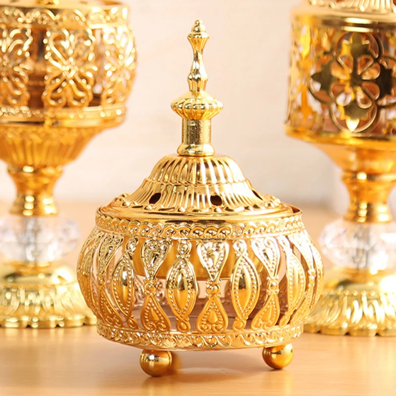 Queimador de incenso do oriente médio, renda de metal esculpida, difusor de aromaterapia, ornamentos artesanais, estúdio de ioga, decoração de casa - Image 4