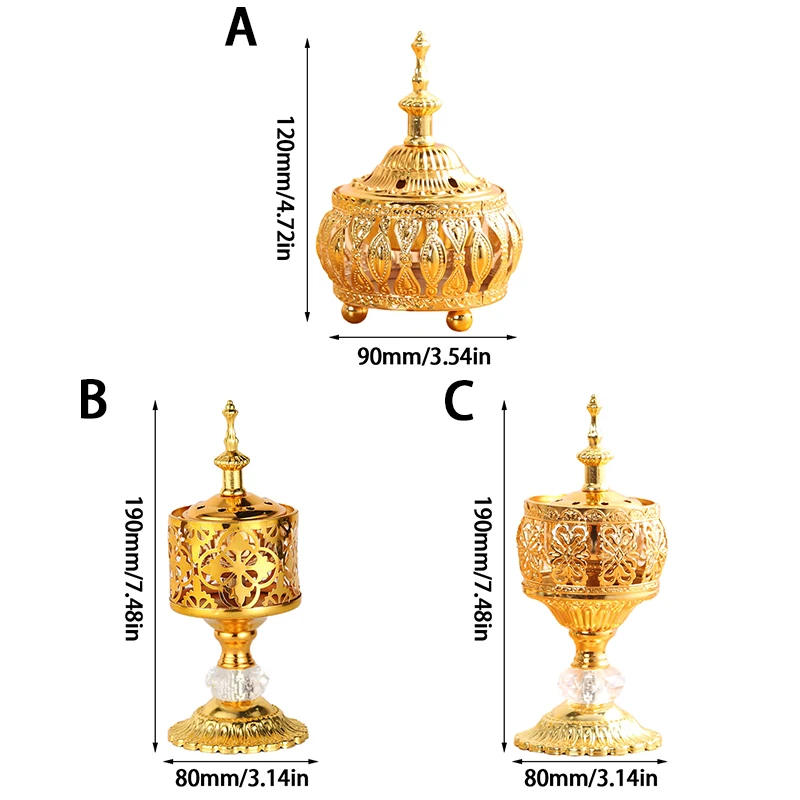 Queimador de incenso do oriente médio, renda de metal esculpida, difusor de aromaterapia, ornamentos artesanais, estúdio de ioga, decoração de casa - Image 6
