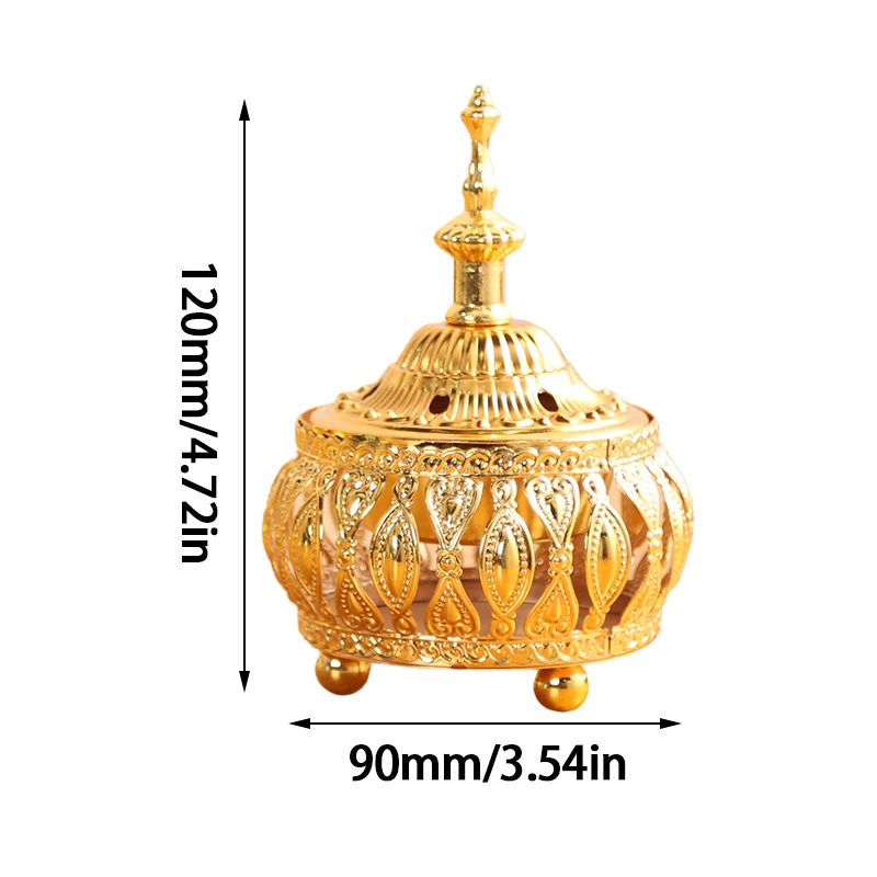 Queimador de incenso do oriente médio, renda de metal esculpida, difusor de aromaterapia, ornamentos artesanais, estúdio de ioga, decoração de casa - Image 10