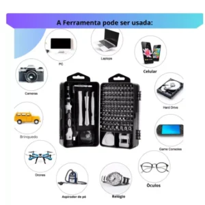 Kit de ferramentas de jogo 115, mini teclas, precisão, multiuso, celular, tablet, notebook-PLENNA Store