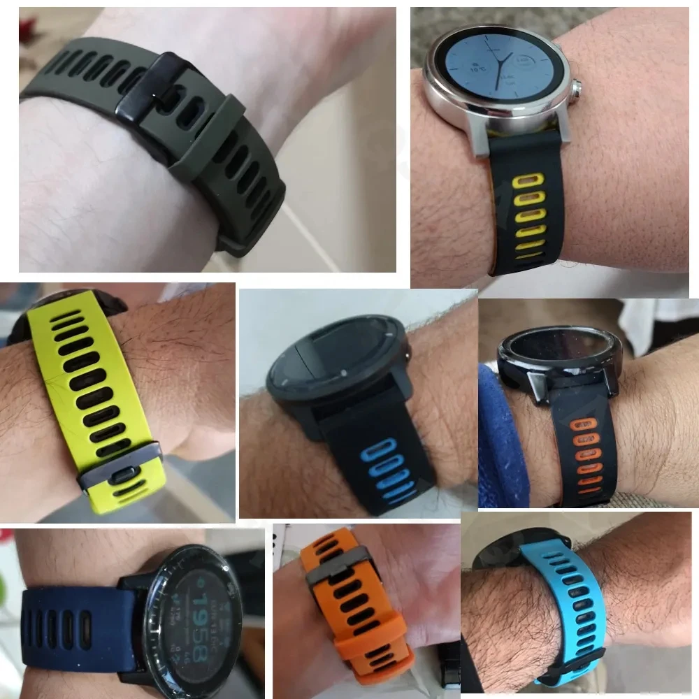 Pulseira Esportiva de Silicone 22MM para Relógios Zeblaze - Image 18